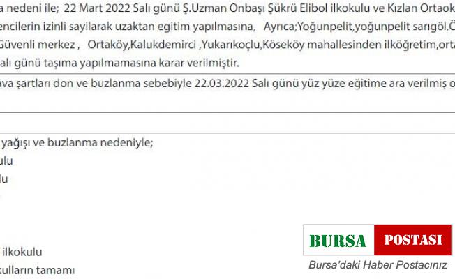 Samsun’da bazı okullarda eğitime kar engeli