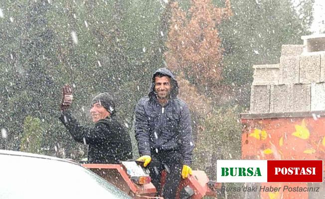 Şanlıurfa’da kar sevinci