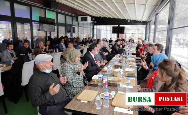 Şehit aileleri ve gaziler yemek programında buluştu