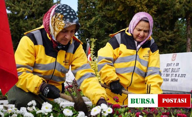 Şehitliklere 18 Mart’a özel 1915 çiçek