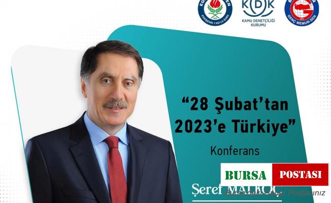Şeref Malkoç Eskişehir’e geliyor