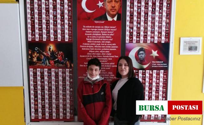 Şiir yarışmasında Yıldıray Baş ilçe bazında birinci ve Türkiye ikincisi oldu