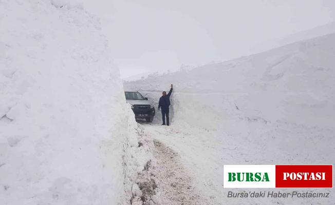 Siirt’te kar kalınlığı 5 metreyi aştı