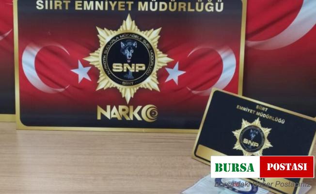 Siirt’te şüpheli şahıs üzerinde uyuşturucu madde ele geçirildi