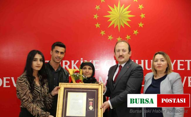 Şırnak’ta şehit ailelerine devlet övünç madalyası takdim edildi