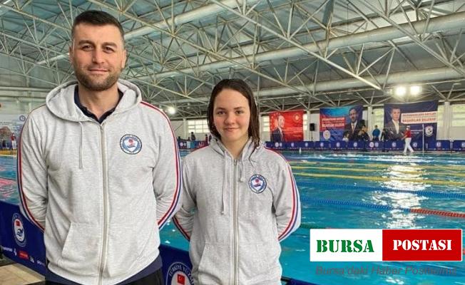 Sökeli yüzücü 100 metre kurbağalamada Türkiye birincisi oldu