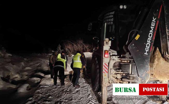 Su savaşçıları, Ilgaz eteklerinde dondurucu soğukla mücadele ediyor