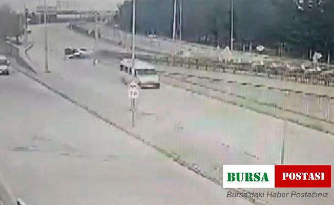 Sürücünün öldüğü feci kaza güvenlik kamerasında