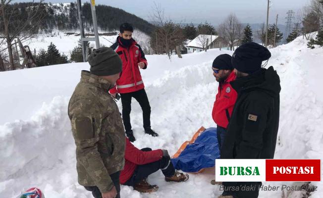 Tamir için gitti, donmaktan UMKE kurtardı