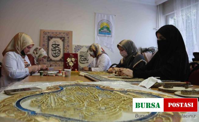 Tatvanlı kadınlar filografi kursunda şaheserler üretiyor