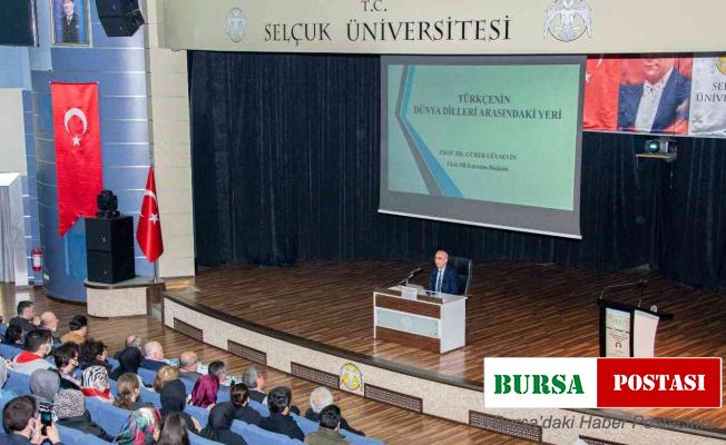 TDK Başkanı Prof. Dr. Gülsevin, Selçuk Üniversitesinde öğrencilerle buluştu