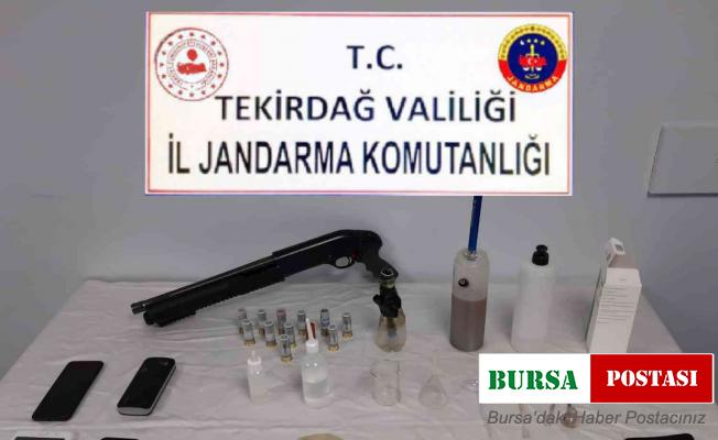 Tekirdağ’da evinde uyuşturucu üretip satan şahıs tutuklandı