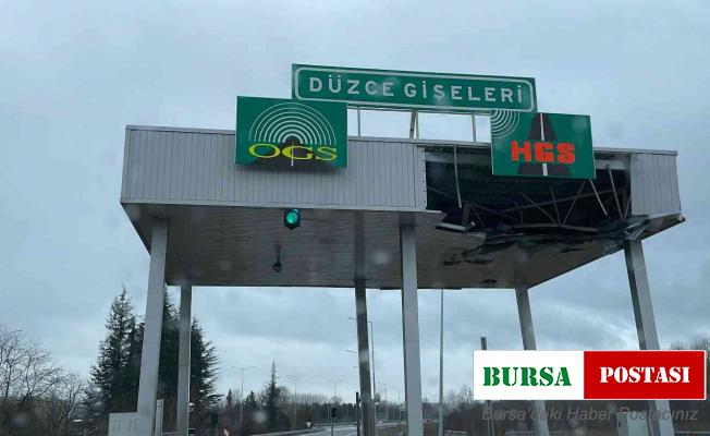 TEM Otoyolu Düzce gişeleri onarıma alındı