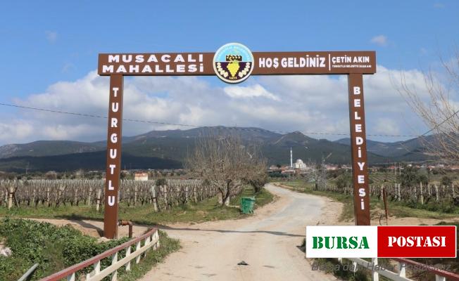 Turgutlu Belediyesinden 5 kırsal mahalleye hoş geldin tabelası