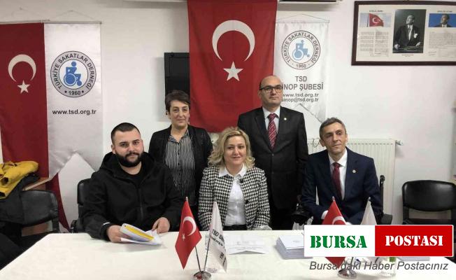 Türkiye Sakatlar Derneği Sinop Şubesi başkanını seçti