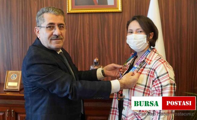 Türkiye üçüncüsü Rektör Cebeci’yi ziyaret etti