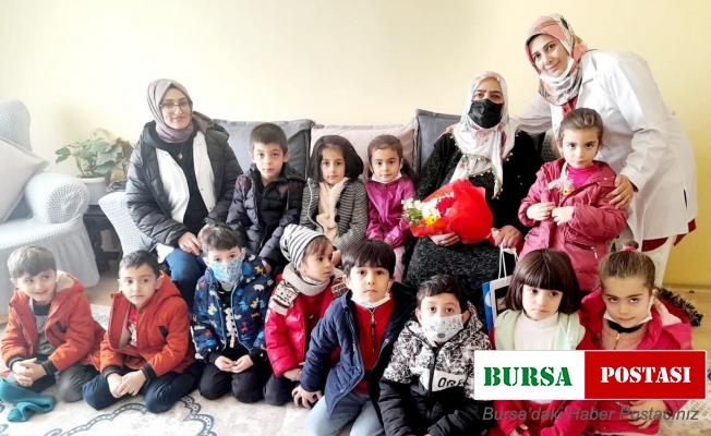 Tuşbalı miniklerden yaşlılara anlamlı ziyaret