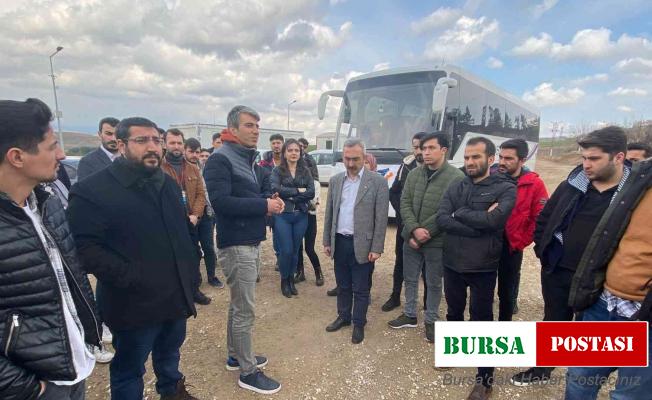 Üniversite öğrencileri asfalt plentini inceledi