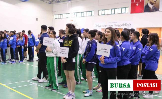 Üniversitelerarası 1.lig Badminton Müsabakaları başladı