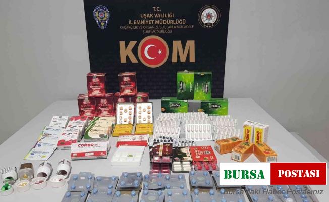 Uşak’ta yüzlerce kaçak cinsel ürün ele geçirildi