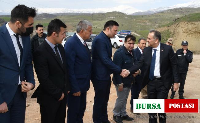 Vali Mahmut Çuhadar, Gerger ilçesinde incelemelerde bulundu