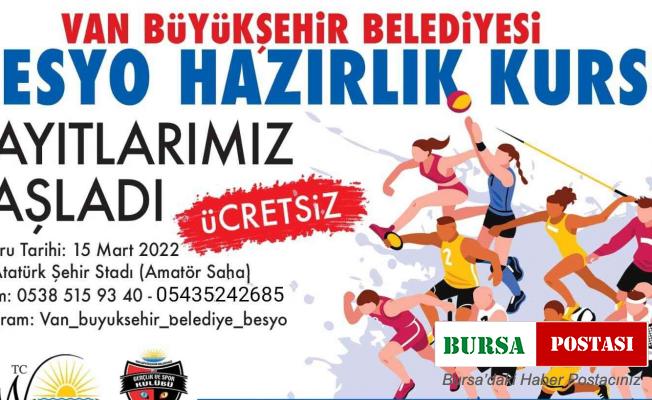 Van Büyükşehir Belediyesinin BESYO kursları başladı