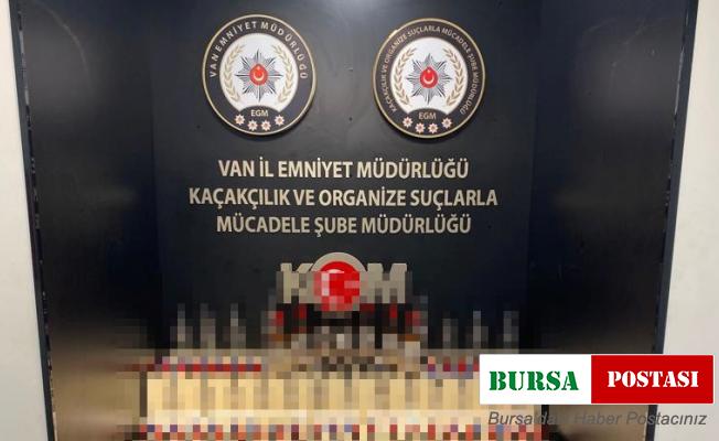 Van’da sahte 60 şişe alkollü içki ele geçirildi