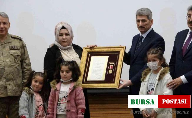 Vanlı şehit ailelerine ‘Devlet Övünç Madalyası’ takdim edildi