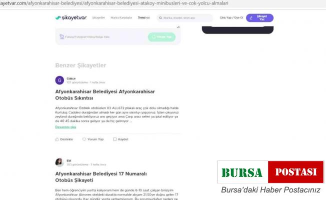 Vatandaşların ulaşım şikayetlerine Afyonkarahisar Belediyesi ilgisiz