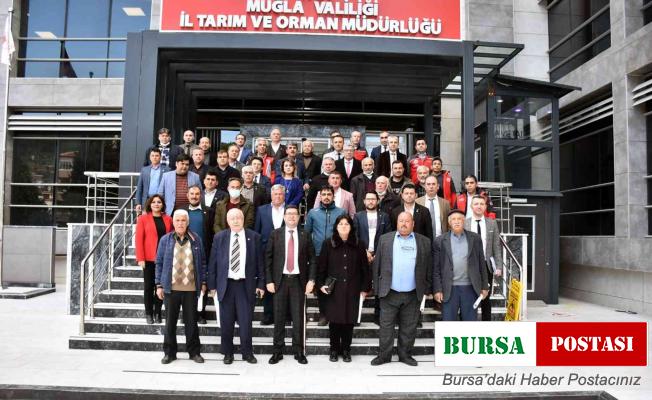 Yangından zarar gören mahalle muhtarıyla toplantı