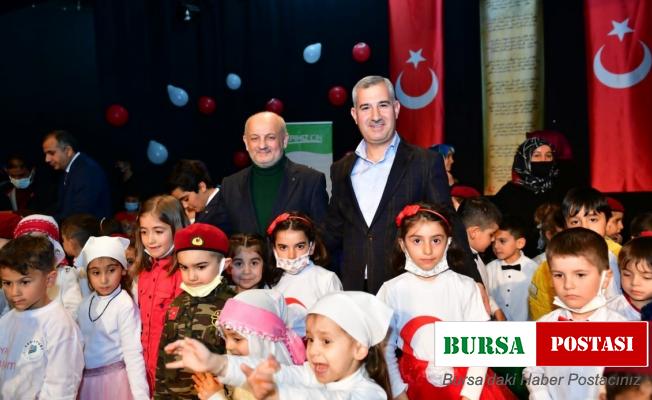 Yeşilyurt Belediyesi erdem okulu öğrencilerinin ‘istiklal marşı’ etkinliği büyük beğeni topladı