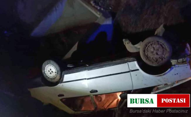 Yoldan çıkan otomobil ters döndü, 1 kişi hayatını kaybetti