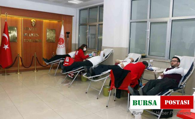 Zonguldak Adliyesinde Şehit Savcı Selim Kiraz anısına kan bağışı